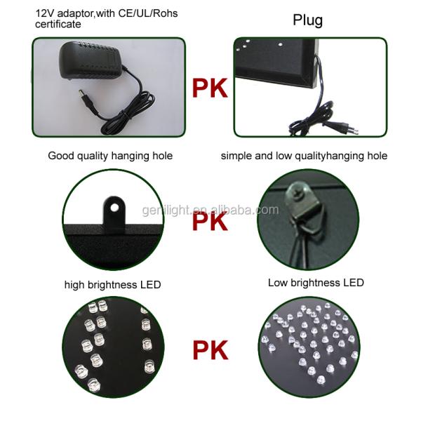 50000 Hours Working Lifetime Oval LED Sign for Hair Salon Superior Performance