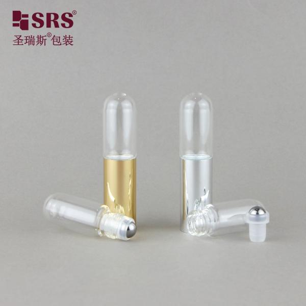 SGB2-5+5ML Dual Side Tube Perfume Oi Glass Roller Bottle With Stainless Steel Ball