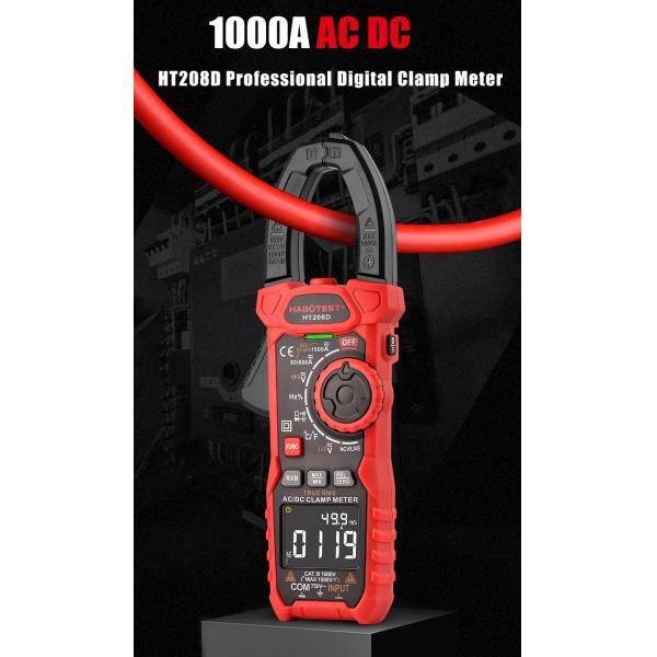 Handheld Digital Power Smart Clamp Meter 1000 Amp 1000v