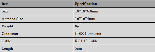 Single Beidou Positioning Built In Ceramic Chip Antenna Satellite Navigation Car Marine HT-184GB