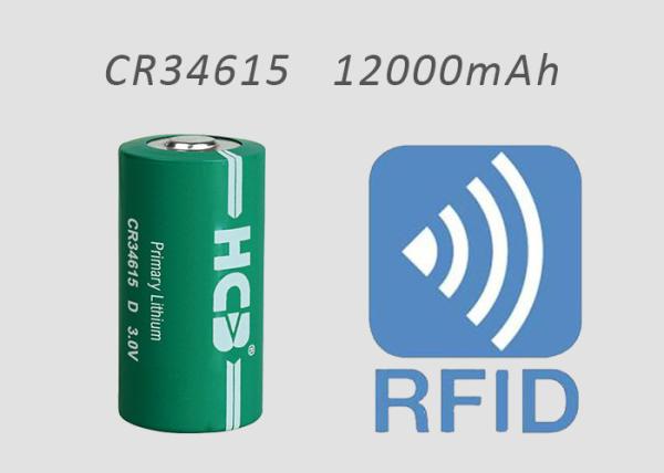3 V D CR34615 Limno2 Battery 12000mAh 3000mA For RFID Medical Devices Non-rechargeable NB IOT LORA GSM