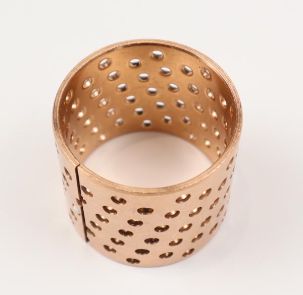 High Load Wrapped Bronze Bearings With Flange Holes Through
