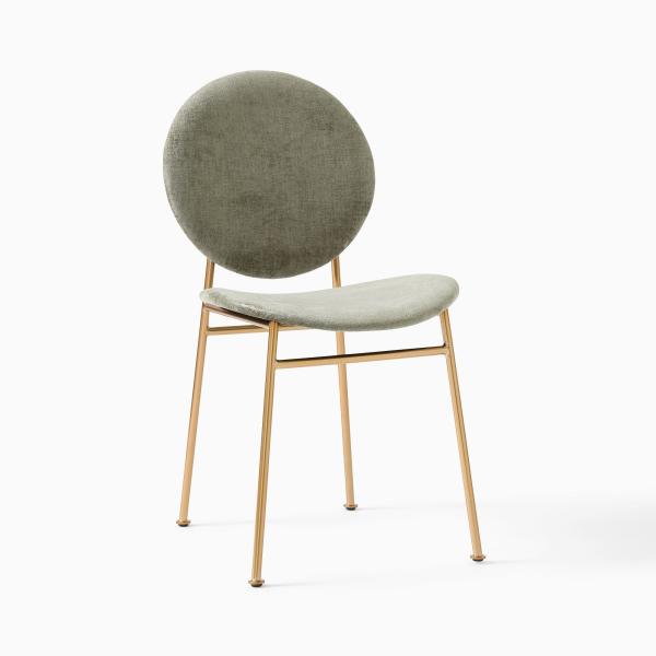 Turquoise Velvet Chairs Dining Round Dinette Sets With Gold Steel Legs