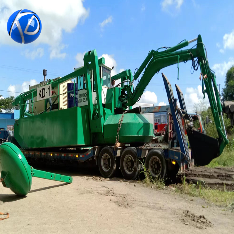 KEDA 2024 Self-Propulsion Track Type Amphibious Excavator with Cutter Suction Dredger Function
