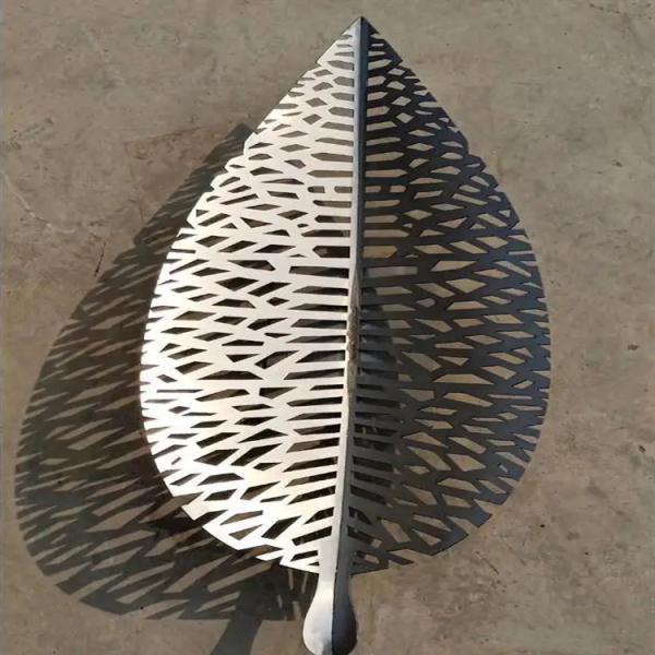 Folha de arte árvore de metal escultura em aço corten decoração de jardim