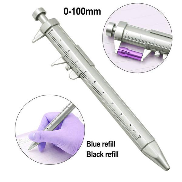 Office School Pen 2021 Multifunction Vernier Caliper Roller Ball Pen Stationery Ball-Point