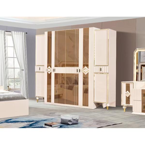 Мебель наборов спальни виллы доски MDF стеклянная с большим Backrest