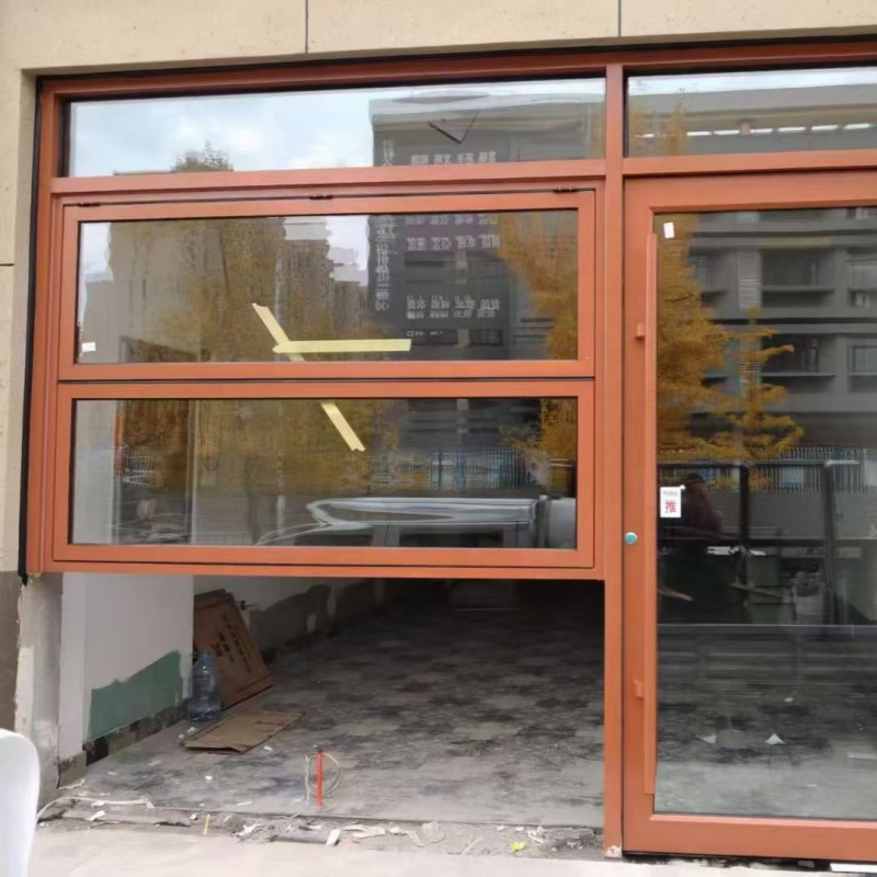 Modern Aluminum Vertical Foldable Door Window Combination Thermal Insulation Double Glass Soundproof Bifold Window Commercial