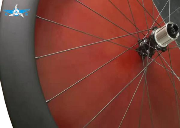 Carbon Fiber Road Bicycle Wheels Rim RT 700C Super Light Tubeless / Tubular Customized