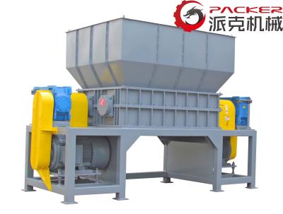 Metal Shavings Dual Shaft Shredder , Heavy Duty Plastic Shredder High Torque