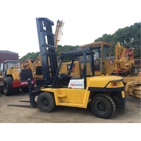 КОМАТСУ ФД100 использовало грузоподъемник 10 тонн, Рекондитионед платформы грузоподъемника 2013 года