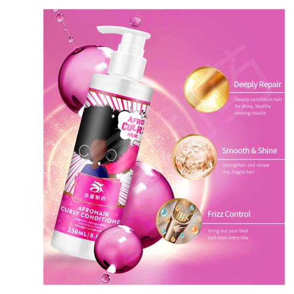 Private Label Coconut Hair Shampoo For Curly Hair Detangls Smooth