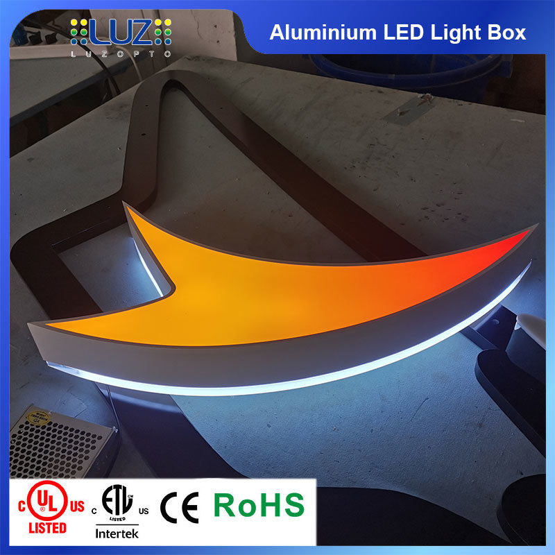 Custom 3D Profile Aluminium Sign Box – Commercial Illuminated Storefront LED Signage
