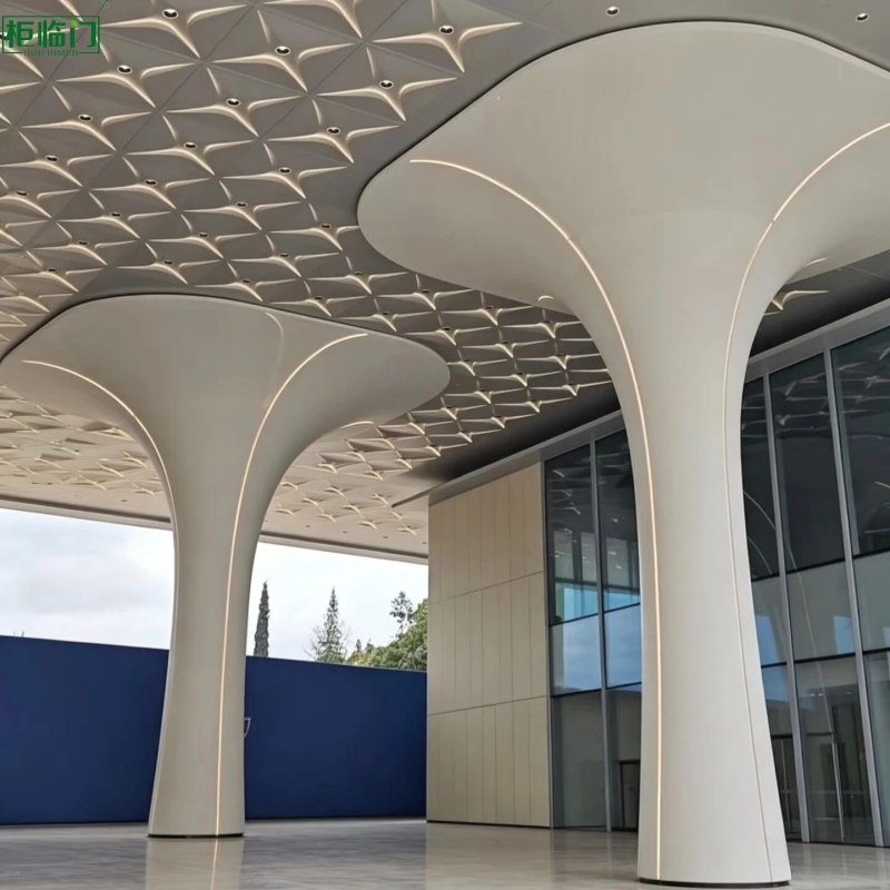 Hyperbolic Aluminum Decorative Sheet Panel For Indoor Wall Outdoor Facade