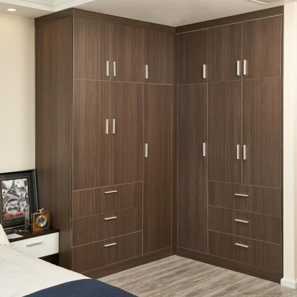 Indoor E1E0 PVC Wardrobes Closets Corner Wardrobe Closet For Home