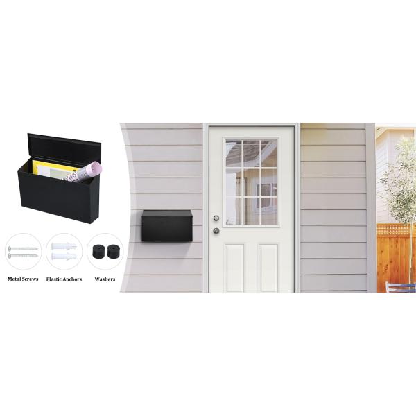 Почтовые ящики Таунхаус Вертикальная стенка почтовый ящик с добавленным замком и оцинкованной сталью