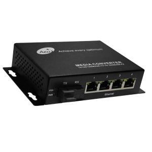 волокна переключателя локальных сетей 14Gbps 4 режим гаван POE одиночного одиночный