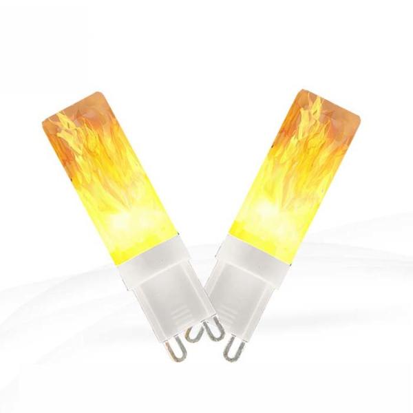 G9 Led Flame Light Bulb 220-240v 0.5w Flickering Fire Light For Home Decoration