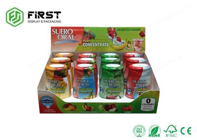 Custom Made Portable Retail Paper Cardboard Counter Display Boxes With Logo Printing