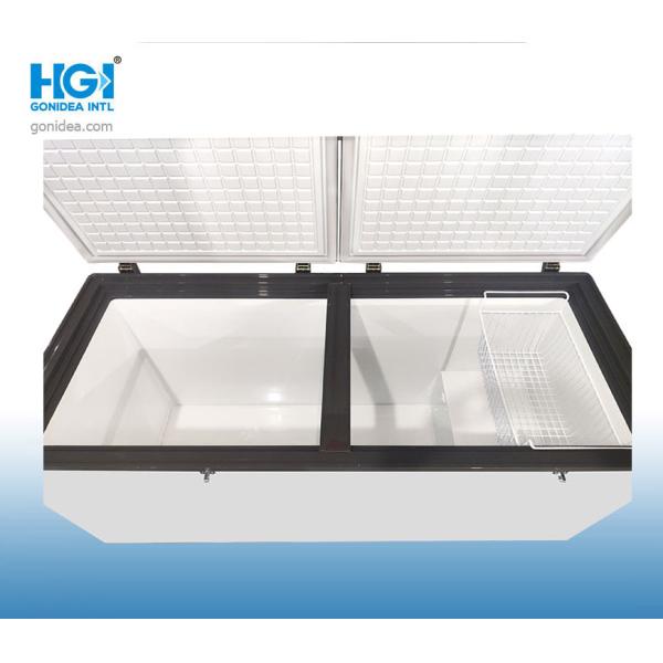 Морозильник комода двойной двери рынка ужина 548 литров коммерчески большой