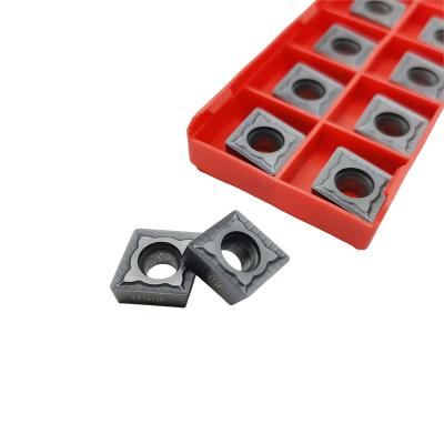 Dark Grey CNC Turning Cemented Carbide Insert CCMT120404 For Lathe Turning Tools