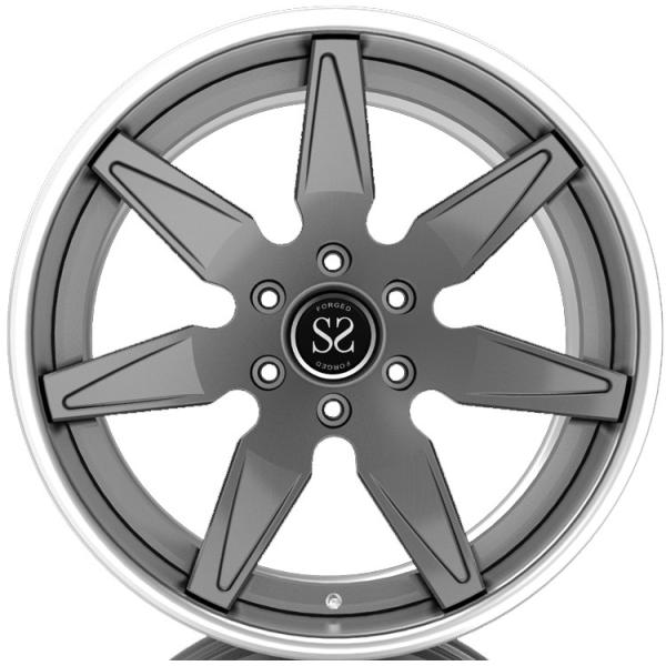 Изготовленная на заказ 2 части выковала колеса для внутреннего бочонка, оправы автомобиля T6061 для губы скоса, губы шага для T6061 выковала колеса