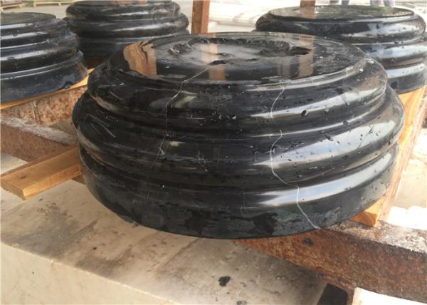 Nero Marquina Marble Natural Building Stone For Column Cap And Base