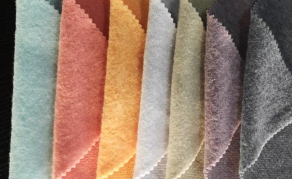 Solid Dyed Polyester Brushed French Terry Fleece Fabric For Hoodies