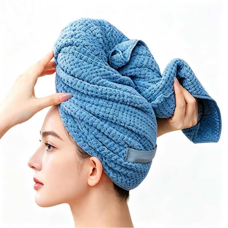 Extra Large 55x100cm 300gsm Microfiber Hair Turban For Salons Spas