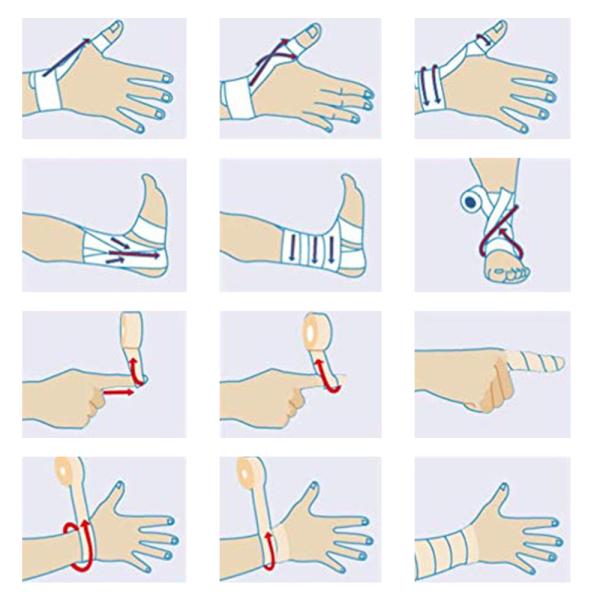 Colorful Sport Athletic Elastic Bandage Self Adhesive Wrap Tape Ankle Knee Arthrosis Cheap child pet cohesive bandage tape