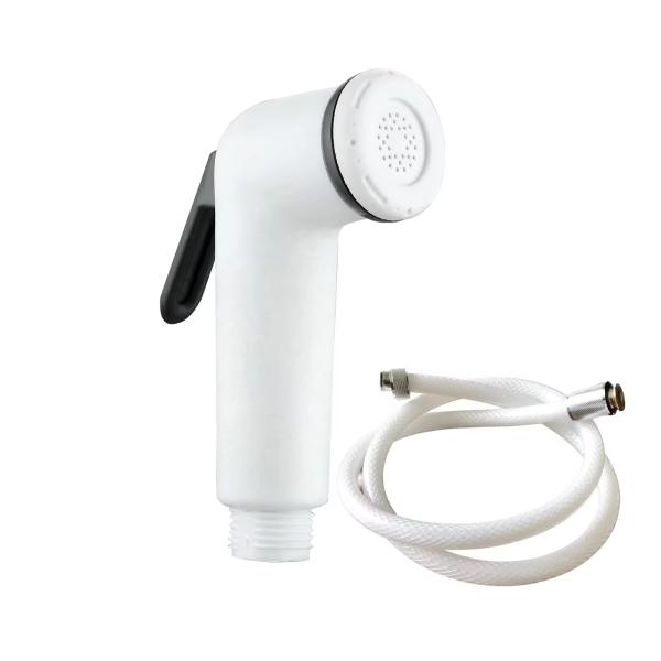 Effortlessly Keep Your Body Clean with White ABS Bidet Spray and Self-cleaning Nozzle