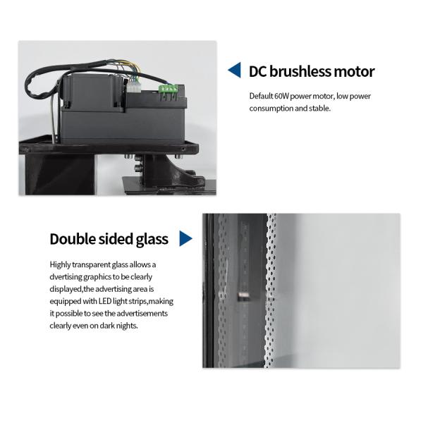 Промышленный 60 Вт бесшовный двигатель постоянного тока 304 Рекламные ворота из нержавеющей стали