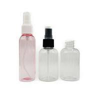 Emballage prêt PET 30 50 80 100 200 300 500 750 1000 ml Bouteille en plastique rond blanc transparent avec pulvérisation de capuche de pompe