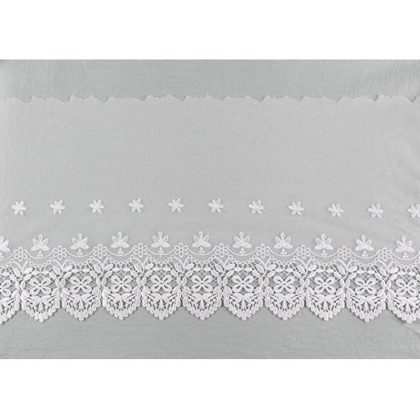 Вышитый шнурок двухсторонней симметрии ткани шнурка нейлона умирая для платьев свадьбы