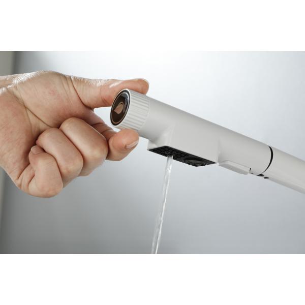 Modern Kitchen Sink Mixer Taps with Pull Out Spray and Single Handle Copper Faucet