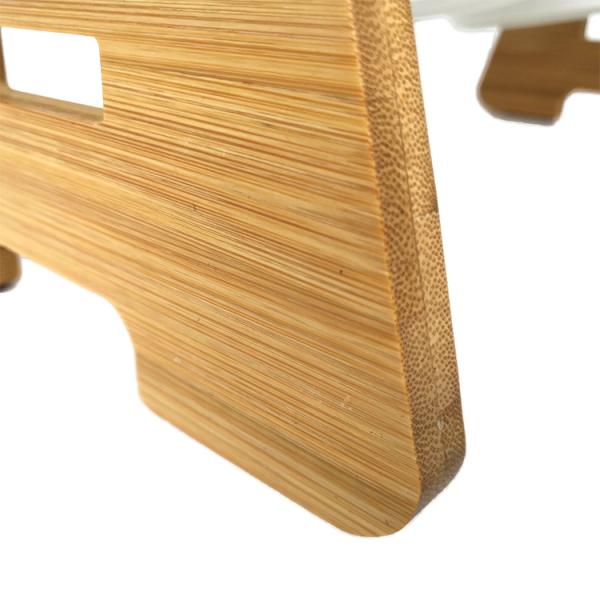 Ceramic Wooden Inclined Cat Food Bowl Double Sustainable ODM