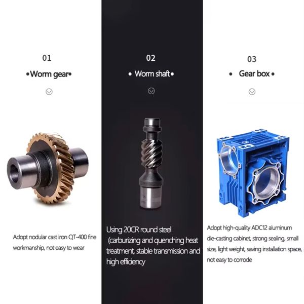 Custom 1.1 kW Single-Stage Reduction RV Series Worm Gearbox Motor Reducer with Helical Gears for Industrial Machinery