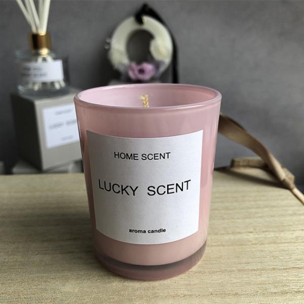 Customized Fragrance Unique Jar Candles Glass Candle Jars 6 * 6.5cm Candle Size