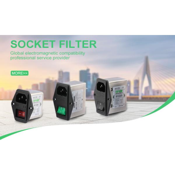 Insulation Resistance ≥100MΩ EMC EMI Filter Inlet Socket Filter for Rated Voltage 250VAC -40C- 85C