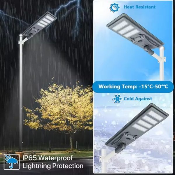 Solar Street Light Series – All-in-One Integrated LED Solar Lights with Radar & Remote Control&Concrete Light Pole