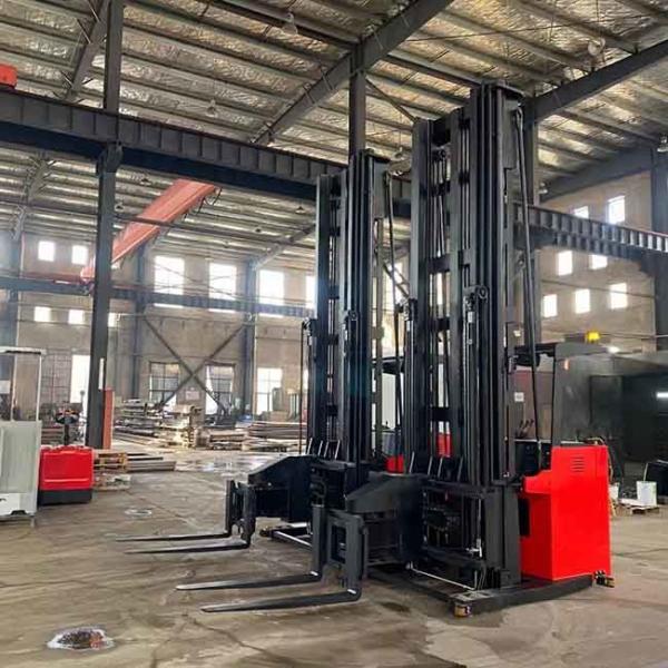 1500kg CSD15 1.5T 3 way pallet stacker standing type Triplex mast 3m to 4.5m