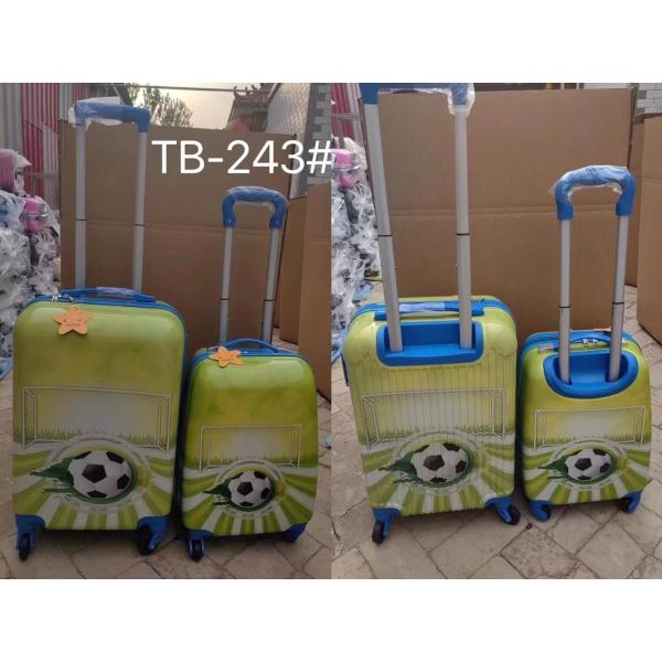 Zippered Polyester Kids Cartoon Luggage Trolley Bag Practical