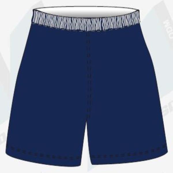 Unisex 300gsm Navy Blue Rugby Teamwear Shorts Full Size