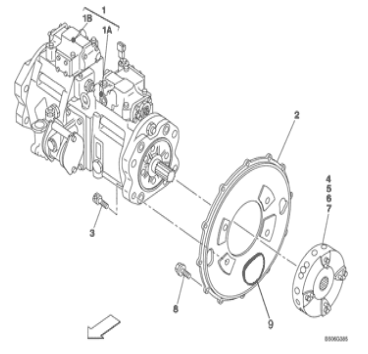 Гидронасос КРДЖ6199 ЛК00159 главный для гидронасоса экскаватора СЛУЧАЯ КС210