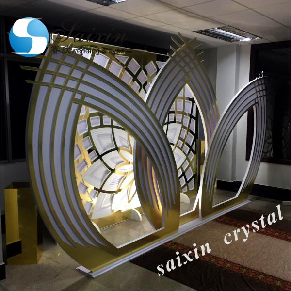 Горячая продажа новый дизайн 3 шт. набор белого акрилового фона для украшения свадебной сцены