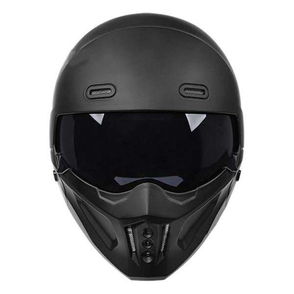 Vintage Full Face DOT Approved Motorcycle Helmet and Respirator with Customized Logo