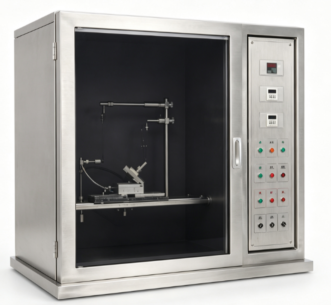 YYF059 Flammability Testing Equipment for Needle Flame Test Stainless Steel Housing