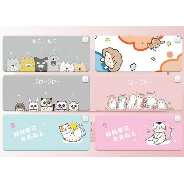 Cute Animal PU Leather Office and Home Warm Table Desk Mouse Pads Custom Heating mouse pad