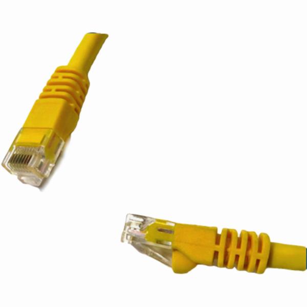 Câble de fil de cuivre sans oxygène à tête de cristal RJ45 CAT6E 8P8