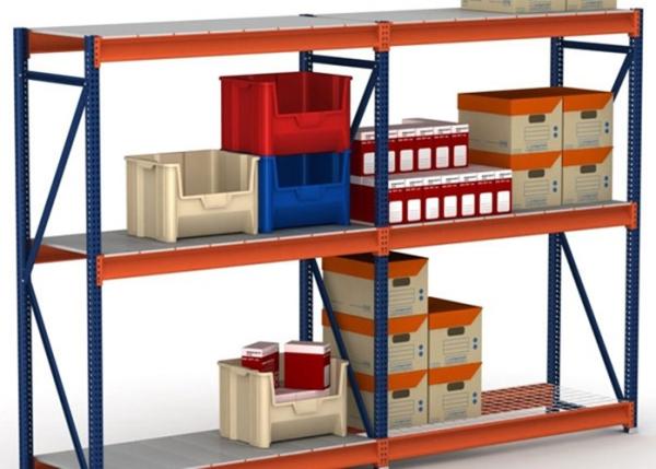 Adjustable 4 Shelf Metal Shelving Unit Goods Storage For Warehose